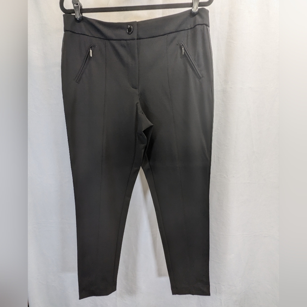 NWT!! Karl Lagerfeld Black Tapered Leg Cropped Ankle Pants Size 14